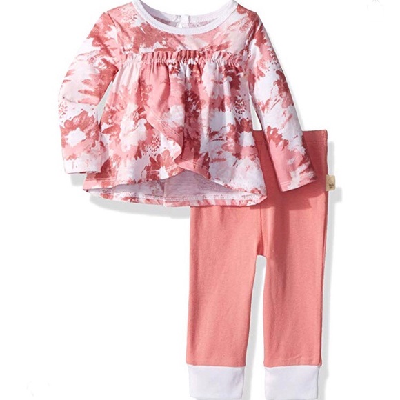 Burt's Bees Baby Other - Burt’s Bees Pink Floral Matching Set